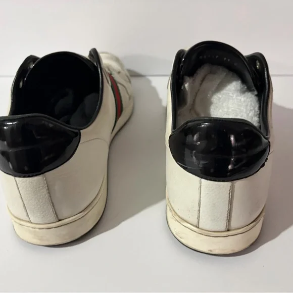 Gucci White Sneakers with Red and Green Accents US 12 - Picture 10 of 14
